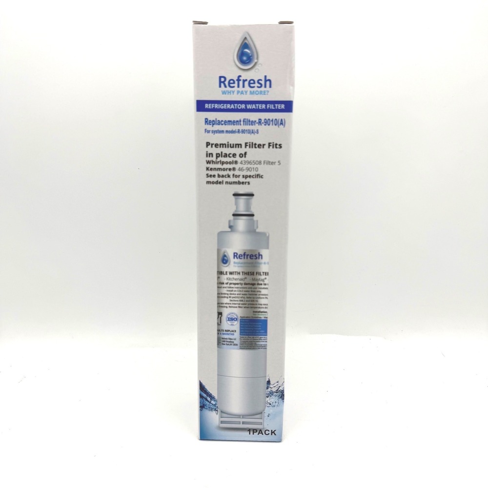 Refresh Water Filter Refrigerator 1 Pack White R-9010(A)β Fits Whirlpool Kenmore